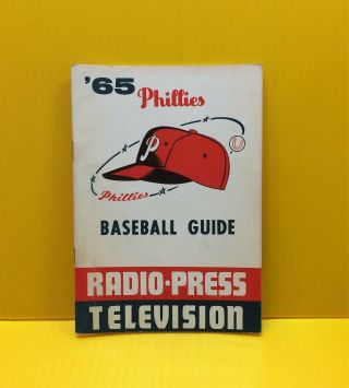 1965 Philadelphia Phillies Media Guide Baseball Yearbook Program Jim Bunning