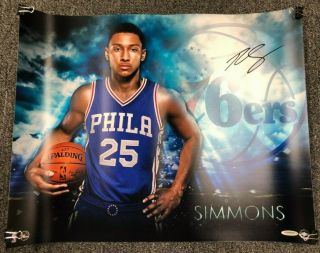 Ben Simmons Signed Autographed " Ready " 16x20 Photo Uda Philadelphia Sixers