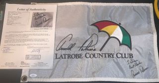 Arnold Palmer Signed Autographed Official Tournament Flag Jsa Full Letter 1/1