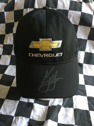 Kyle Larson Signed Chevy Manufacturer Issued Winners Circle Hat Ganassi Nascar