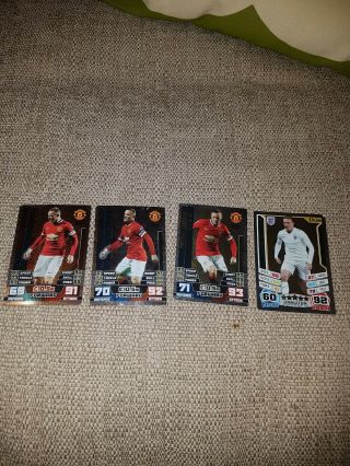 Match Attax 2014 World Cup Wayne Rooney Gold Silver Bronze Limited Edition