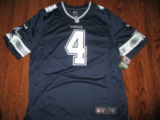 Men Dallas Cowboys Dak Prescott Nike Onfield Game Jersey Size Xl $100 Retail
