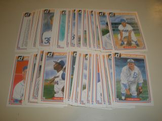 1983 Donruss Hall Of Fame Heroes 44 Card Set Mickey Mantle Roberto Clemente