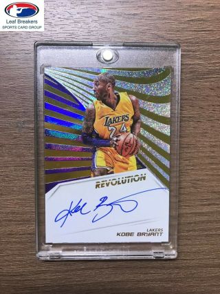2018 - 19 Revolution Basketball Kobe Bryant On Card Auto Lakers [mj]