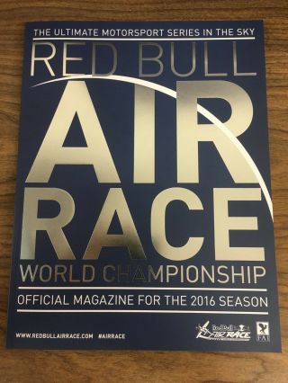 2016 Red Bull Air Race Program (first Year At The Indianapolis Motor Speedway)