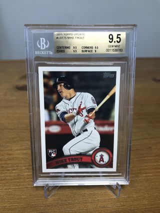 2011 Topps Update Mike Trout Rookie Bgs 9.  5