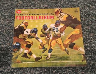 1963 Post Cereals Cfl (canadian) Football,  W/ 20 Cards & Team Stickers Intact
