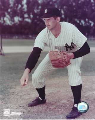 Don Larsen York Yankees Official Mlb Baseball Color Unsigned 8x10 Photo 1