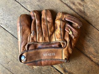 Vintage Stan Musial Left Handed Baseball Glove Mitt Floating Heel 60 - 4236