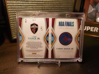2018 - 19 Opulence NBA Finals Patch Booklet Larry Nance JR.  Cavaliers 1/1 1of1 2