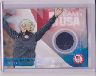 Awesome 2016 Topps Olympics Megan Rapinoe Relic Card Us Soccer World Cup