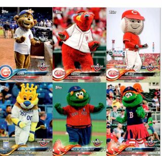 2018 Topps Opening Day 25 Card Mascot Set
