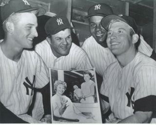 Mickey Mantle,  Roger Maris,  Bill Skowron,  Hector Lopez 8x10 Photo York Yankees
