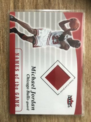 Fleer 2006 - 2007 Michael Jordan Names Of The Game Game Worn Jersey Card