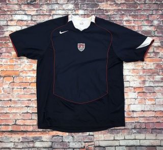 Usa National Soccer Football Futbol Nike Jersey - Navy With Red - Extra Large