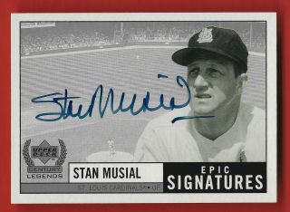 Stan Musial 1999 Upper Deck Century Legends Epic Signatures Autograph Auto Hof