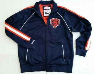Mitchell & Ness Football Throwback Nfl Chicago Bears Track Jacket - Size Xl - Euc