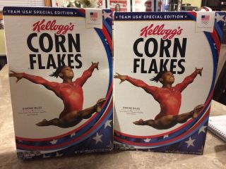 Simone Biles 2016 Rio Olympic Gold Medalist Gymnast Limited Edition Cereal Box