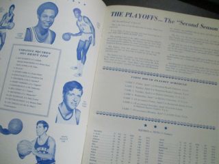 1971 Virginia Squires York Nets ABA Basketball Playoff Program Hampton ODU 2