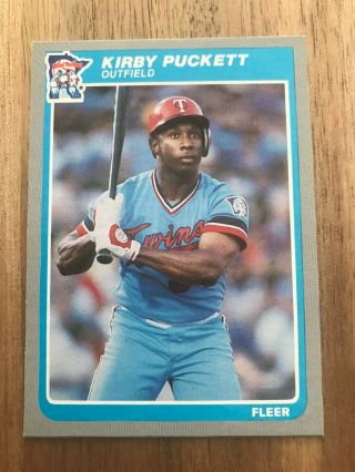 1985 Fleer Kirby Puckett Minnesota Twins 286 Baseball Card Sharp Card