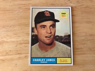 1961 Topps Set Break 561 Charley James Ex - Exmint