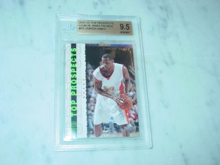 2003 - 04 Upper Deck Ud Top Prospects Promo P3 Lebron James Rc Rookie Bgs 9.  5