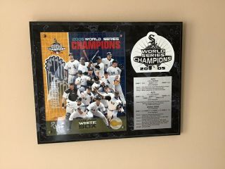 2005 Chicago White Sox World Series Plaque