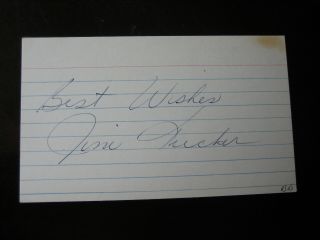Jim Tucker Autographed 3x5 55 Nba Champ
