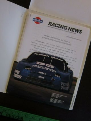NISSAN IMSA Motor Racing Media Kit 1989 3