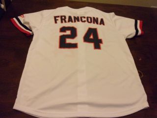Cleveland Indians Terry Francona mens xl Match up MLB jersey give away 3