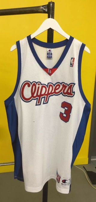 Authentic Los Angeles Clippers Jersey Size 52 Champion Quentin Richardson
