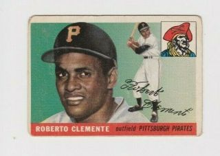 Roberto Clemente 1955 Topps Rc 164 Good - Vg Pittsburgh Pirates