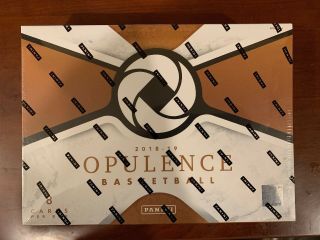 2018 - 19 Panini Opulence Basketball Hobby Box