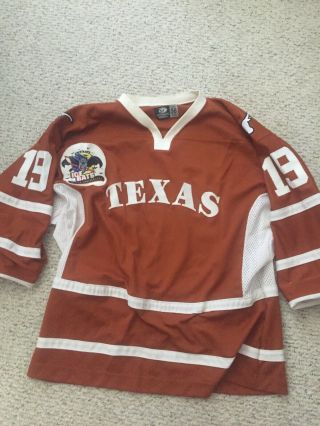 Austin Ice Bats,  University Of Texas Game Worn And Autographed By Jeff Neufeld.