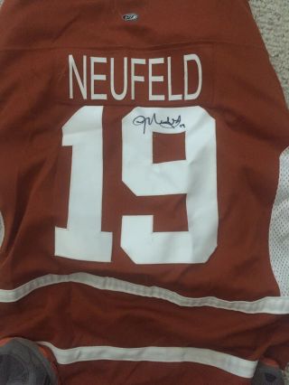 Austin Ice Bats,  University of Texas game worn and autographed by Jeff Neufeld. 2