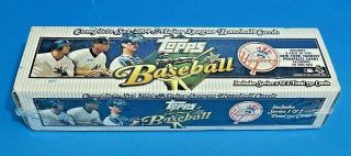 2004 Topps Baseball Card Complete Set Factory W Pack Ny Yankees Prospects