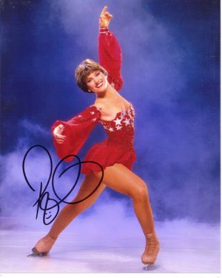 Dorothy Hamill Us Olympic Champion Figure Skater Signed 8x10 Photo With