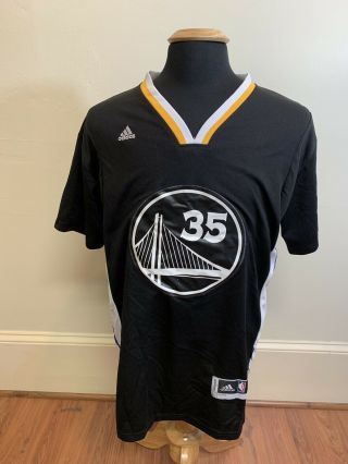 Golden State Warriors Men Large Kevin Durant Adidas Swingman Short Sleeve Jersey