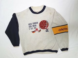Very Rare Adidas 1958 Sweden Fifa World Cup Poster Sweater Size Xl
