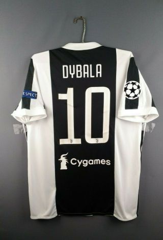 5/5 Dybala Juventus Jersey Large 2018 Home Shirt Bq4533 Football Adidas Ig93