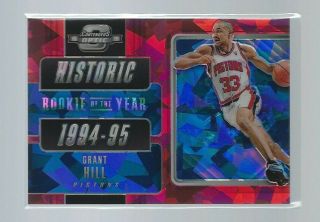 Grant Hill 2018 - 19 Panini Contenders Optic Prizm Refractor Cracked Ice