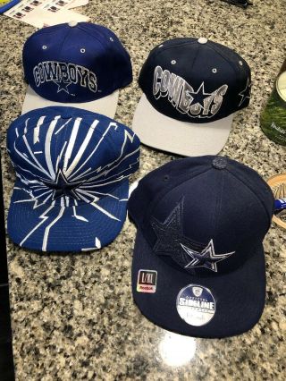 Vintage Dallas Cowboys Hats Headwear Nfl Football Caps