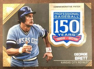 George Brett Royals 2019 Topps Series 2 Gold 26/50 150th Anniversary Patch