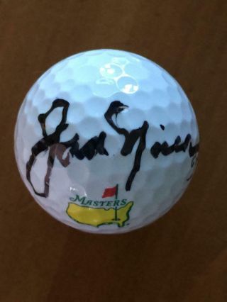 Jack Nicklaus Signed Masters Golf Ball Jsa Y52075
