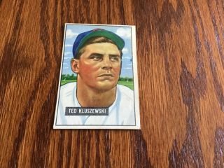 1951 Bowman Baseball Ted Kluszewski 143 Ex Reds