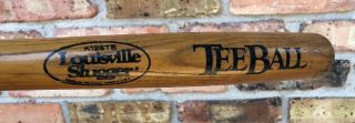 Vintage KEN GRIFFEY Jr.  SIGNED Wood Tee Ball Bat Louisville Slugger K125TB 4