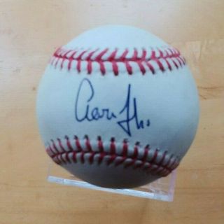 Aaron Judge Signed Autographed Oml Baseball W/full Jsa Letter