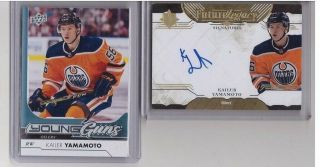 Kailer Yamamoto 2017 - 18 Ud Ultimate Future Legacy Auto & Young Guns Rookie Sp