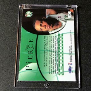 PAUL PIERCE 1998 FLEER BRILLAINTS 110 CHROME ROOKIE CARD RC BOSTON CELTICS HOF 2