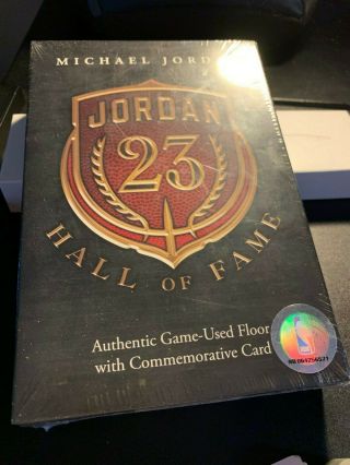 Rare Michael Jordan Authentic Game Floor And Card Set